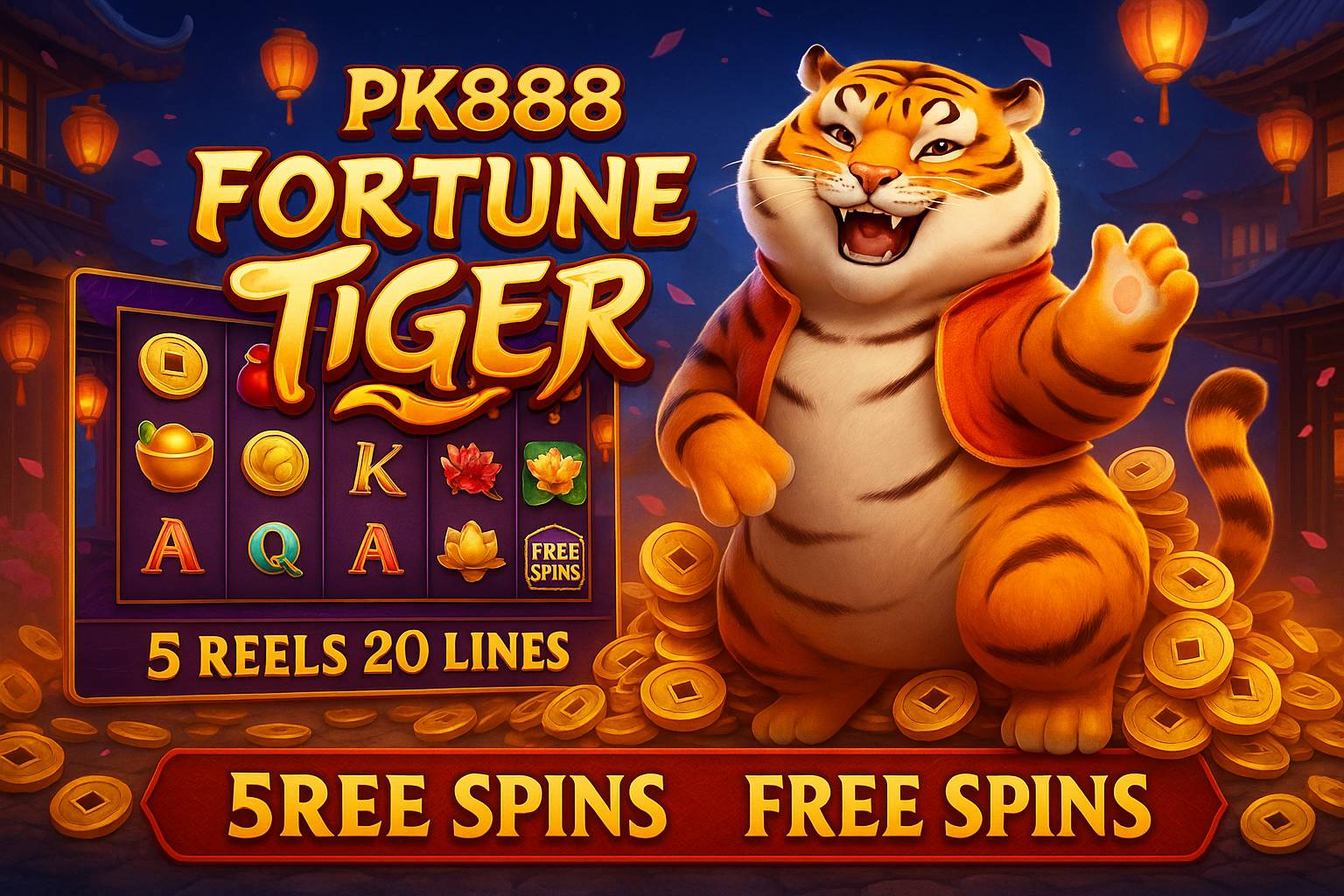 Fortune Tiger é um jogo imperdível no PK888 Casino